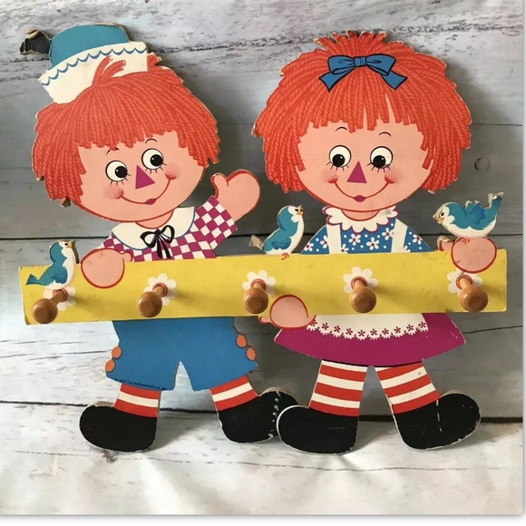 raggedy ann and andy Other - Raggedy Anne and Andy coat rack